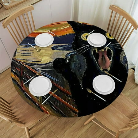 Patifu Cat Round Tablecloth Stain Resistant Washable for Indoor Outdoor Kitchen Dining Wedding Parties Polyester Table Cloth Table Cover 54 -58
Patifu Cat Round Tablecloth Stain Resistant Washable for Indoor Outdoor Kitchen Dining Wedding Parties Polyester Table Cloth Table Cover 54 -58