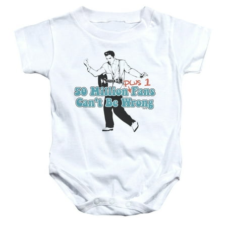 Elvis Presley - 50 Million Fans Plus 1 - Infant Snapsuit - 18 Month