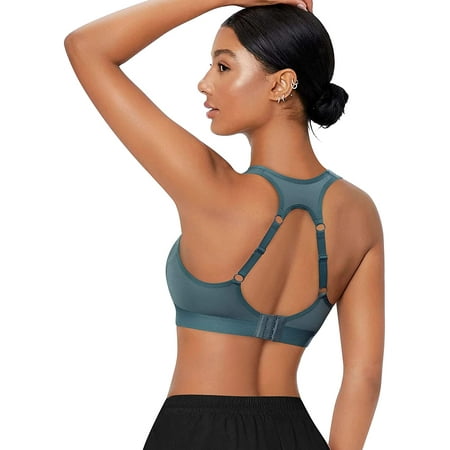 Junlan Women High Impact Sports Bra Racerback Running Bras Wireless Adjustable Straps Hook Quick Dry Max Support(Green M)
Junlan Women High Impact Sports Bra Racerback Running Bras Wireless Adjustable Straps Hook Quick Dry Max Support(Green M)