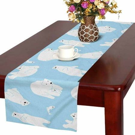 MKHERT Polar Bear Table Runner For Wedding Party Decoration Kitchen Decor Decoration 16x72 inch
MKHERT Polar Bear Table Runner For Wedding Party Decoration Kitchen Decor Decoration 16x72 inch