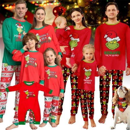 LUXI Matching Family Pajamas Sets Hanging with My Gnomies Plaid Printed Christmas Pjs Long Sleeve Tee and Bottom Loungewear
LUXI Matching Family Pajamas Sets Hanging with My Gnomies Plaid Printed Christmas Pjs Long Sleeve Tee and Bottom Loungewear