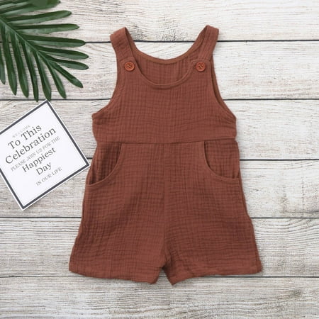 Baby onesie Summer Newborn Baby Boys Girls Solid Overalls Romper Jumpsuit Clothes CHMORA
Baby onesie Summer Newborn Baby Boys Girls Solid Overalls Romper Jumpsuit Clothes CHMORA