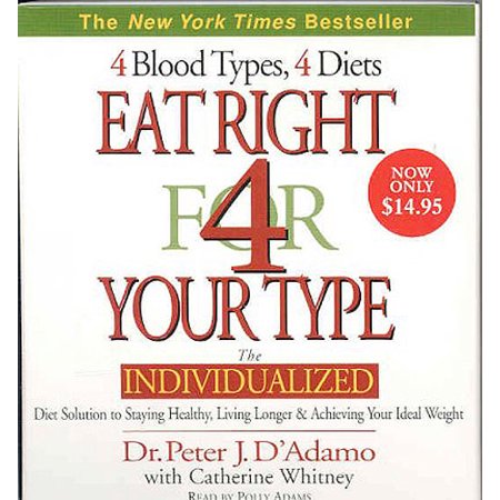Eat Right for Your Type: 4 Blood Types, 4 Diets: the Individualized Diet Solution to Staying Healthy, Living Longer & Achieving Your Ideal Eeight Eat Right for Your Type: 4 Blood Types, 4 Diets: the Individualized Diet Solution to Staying Healthy, Living Longer & Achieving Your Ideal Eeight