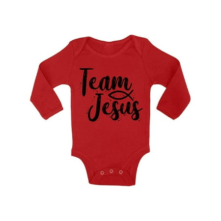 Awkward Styles Team Jesus Baby Bodysuit Long Sleeve Black Romper for Kids Christ Romper for Boys Christian One Piece for Girls Jesus Romper for Children Christian Gifts for Child Newborn Clothing
Awkward Styles Team Jesus Baby Bodysuit Long Sleeve Black Romper for Kids Christ Romper for Boys Christian One Piece for Girls Jesus Romper for Children Christian Gifts for Child Newborn Clothing