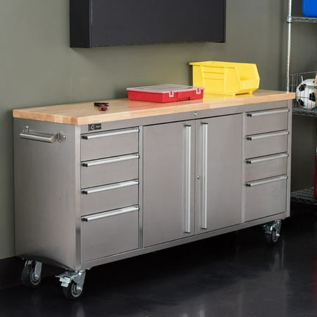Trinity Stainless Steel Rolling Workbench Best Price 99983qqwew23