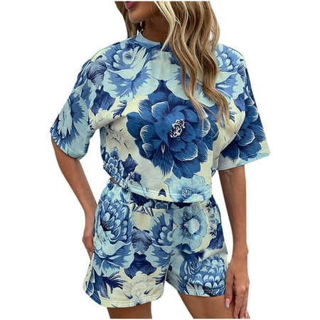Homenesgenics Womens Suit Plus Size Pajamas for Women Women s Fashion Printed T-Shirt Round Neck Short Sleeve Shorts Set
Homenesgenics Womens Suit Plus Size Pajamas for Women Women s Fashion Printed T-Shirt Round Neck Short Sleeve Shorts Set