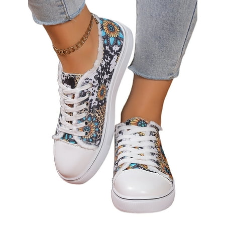 Gomelly Womens Canvas Sneakers Lightweight Casual Shoes Lace Up Flats Breathable Walking Shoe Holidays Outdoor Black Chrysanthemum 9
Gomelly Womens Canvas Sneakers Lightweight Casual Shoes Lace Up Flats Breathable Walking Shoe Holidays Outdoor Black Chrysanthemum 9