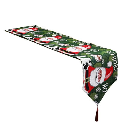 UDIYO Christmas Table Runner Seasonal with Tassels Thicker Washable Anti-shrink Scene Layout Knitted Fabric Xmas Themed Print Winter Dining Table Cloth for Kitchen
UDIYO Christmas Table Runner Seasonal with Tassels Thicker Washable Anti-shrink Scene Layout Knitted Fabric Xmas Themed Print Winter Dining Table Cloth for Kitchen