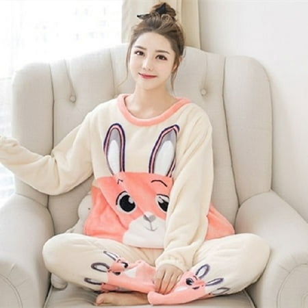 Autumn Winter Warm Flannel Women Pyjamas Sets Thick Coral Velvet Long Sleeve Cartoon Sleepwear Thin Flannel Pajamas Set
Autumn Winter Warm Flannel Women Pyjamas Sets Thick Coral Velvet Long Sleeve Cartoon Sleepwear Thin Flannel Pajamas Set
