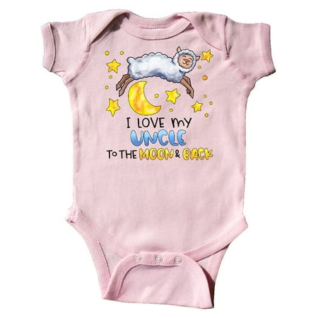 Inktastic I Love my Uncle to the Moon and Back Cute Sheep Gift Baby Boy or Baby Girl Bodysuit
Inktastic I Love my Uncle to the Moon and Back Cute Sheep Gift Baby Boy or Baby Girl Bodysuit