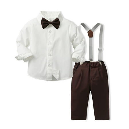 Toddler Boys Outfit Sets Long Sleeve Shirt Tops Pants With Tie Kids Gentleman Suits Party Dress
Toddler Boys Outfit Sets Long Sleeve Shirt Tops Pants With Tie Kids Gentleman Suits Party Dress