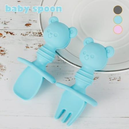 MTFun Toddler Utensils Set Self-Feeding Silicone Baby Utensils Anti-Choke BPA-Free Baby Fork and Spoon Set
MTFun Toddler Utensils Set Self-Feeding Silicone Baby Utensils Anti-Choke BPA-Free Baby Fork and Spoon Set