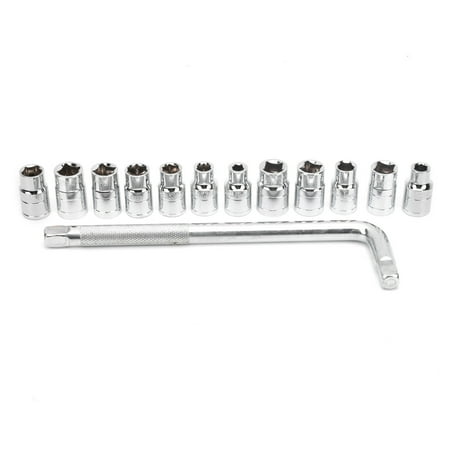 13Pcs 1/2in External Hex Socket Sleeve LShaped Wrench Drive Set for Car Vehicle Repairing
13Pcs 1/2in External Hex Socket Sleeve LShaped Wrench Drive Set for Car Vehicle Repairing