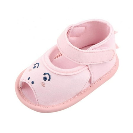Baby Shoes Boys Girls Casual Hoop Loop Soft Sole Anti-Slip Open Toe Cute Sneakers Infant First Walkers Shoes