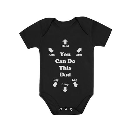 You Can Do This Dad Outfit Funny Gift for New Dads Cute Baby Boy Girl Bodysuit 6M (3-6M) Black
You Can Do This Dad Outfit Funny Gift for New Dads Cute Baby Boy Girl Bodysuit 6M (3-6M) Black