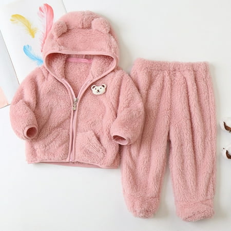 Hunpta Newborn Infant Baby Boy Girl Fleece Jacket Winter Clothes Hooded Coat Tops With Bear Ears Pants Sweater 2PCS Outfits Set
Hunpta Newborn Infant Baby Boy Girl Fleece Jacket Winter Clothes Hooded Coat Tops With Bear Ears Pants Sweater 2PCS Outfits Set