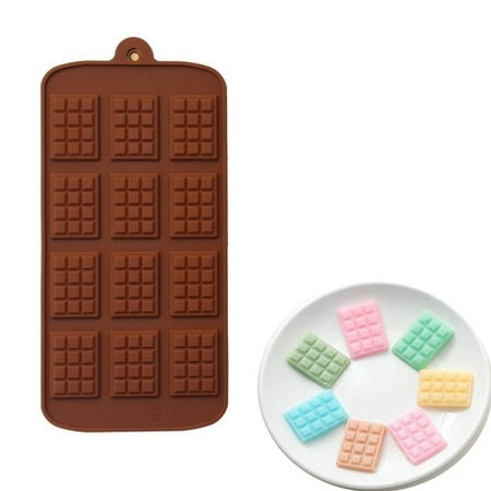Silicone Mold 12 Even Chocolate Mold Fondant Patisserie Candy Bar Mo JwAWA