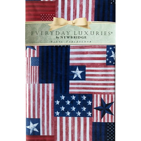 Newbridge Patriotic Patchwork Flag Print Vinyl Flannel Backed Tablecloth - Red White and Blue American Flag Vinyl Tablecloth 60” x 84” Oblong/Rectangle
Newbridge Patriotic Patchwork Flag Print Vinyl Flannel Backed Tablecloth - Red White and Blue American Flag Vinyl Tablecloth 60” x 84” Oblong/Rectangle