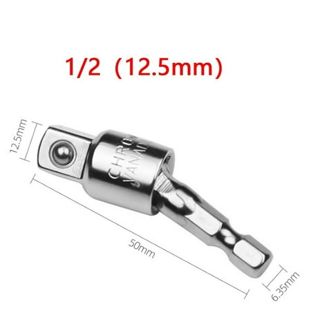 1/4 3/8 1/2 Electric Drill Socket Adapter for Impact Driver Rotatable Extension
1/4 3/8 1/2 Electric Drill Socket Adapter for Impact Driver Rotatable Extension
