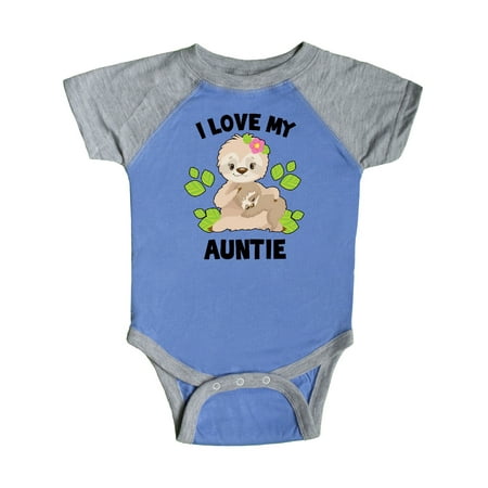 Inktastic Cute Sloth I Love My Auntie with Green Leaves Gift Baby Boy or Baby Girl Bodysuit
Inktastic Cute Sloth I Love My Auntie with Green Leaves Gift Baby Boy or Baby Girl Bodysuit