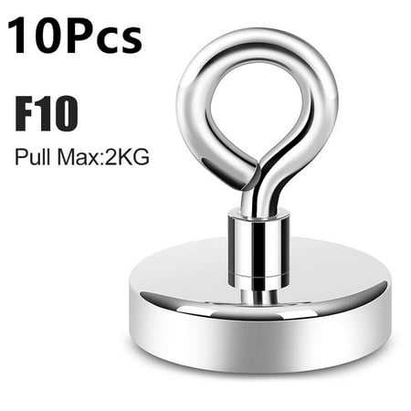 10Pcs Rare Earth Countersunk Strong Magnetic Hook Eyebolt with Hole Super Strong Magnets Neodymium Pot Fishing Magnet Searcher
10Pcs Rare Earth Countersunk Strong Magnetic Hook Eyebolt with Hole Super Strong Magnets Neodymium Pot Fishing Magnet Searcher