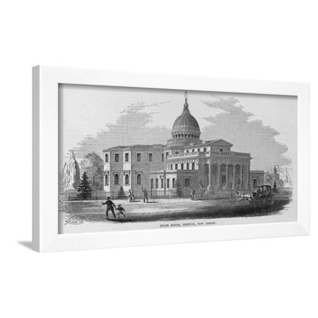 State House, Trenton, New Jersey. Framed Print Wall Art