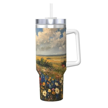 Uemuo Vibrant Wildflower Meadow Print 40oz Ice Bully With Handle And Straw Stainless Steel Vacuum Insulated Cup And 2 In 1 Straw Lid Insulated Travel Tumbler
Uemuo Vibrant Wildflower Meadow Print 40oz Ice Bully With Handle And Straw Stainless Steel Vacuum Insulated Cup And 2 In 1 Straw Lid Insulated Travel Tumbler