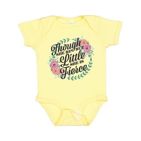Inktastic Though She Be but Little She is Fierce with Flower Circle Illustration Gift Baby Girl Bodysuit
Inktastic Though She Be but Little She is Fierce with Flower Circle Illustration Gift Baby Girl Bodysuit