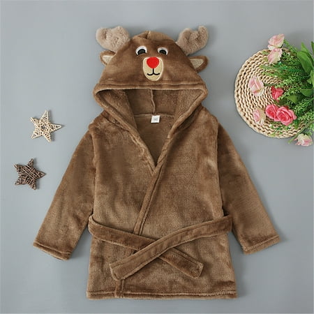 DENGDENG Toddler Baby Girls Long Sleeve Hooded Bathrobe With Belt Fleece Christmas Thicken Bathrobes Child Children Kids 1Y-3Y
DENGDENG Toddler Baby Girls Long Sleeve Hooded Bathrobe With Belt Fleece Christmas Thicken Bathrobes Child Children Kids 1Y-3Y