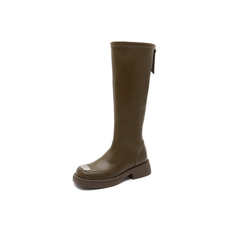 Fangasis Women High Calf Boot Zip Up Riding Bootie Paltform Heel Tall Boots Outdoor Party Winter Shoes Comfortable Square Toe Fashion Booties Green 7.5
Fangasis Women High Calf Boot Zip Up Riding Bootie Paltform Heel Tall Boots Outdoor Party Winter Shoes Comfortable Square Toe Fashion Booties Green 7.5