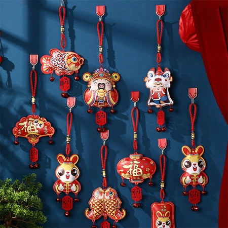 Chinese New Year Decoration 2023 Year Of Rabbits Decor Traditional Red Luck Pendant Ornaments for Home Car
Chinese New Year Decoration 2023 Year Of Rabbits Decor Traditional Red Luck Pendant Ornaments for Home Car