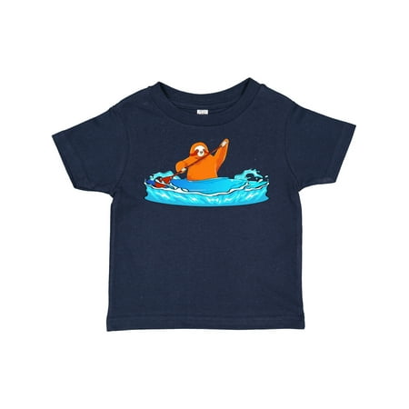 Inktastic Kayaking Sloth Kayak Gift Toddler Boy or Toddler Girl T-Shirt