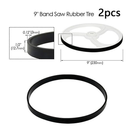 2Pcs Woodworking Band Saw Rubber Band/Saw Scroll Wheel/Rubber Ring 8-14Inch.