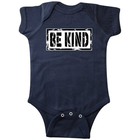 Inktastic Be Kind Weathered Stencil in Black Gift Baby Boy or Baby Girl Bodysuit