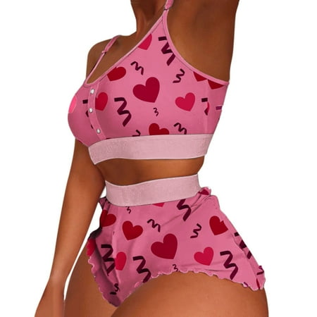 WANYNG Women s Shorts Suit Women Printing Pajamas Sleeveless Cami Shorts Lingerie Sleepwear Set Pink
WANYNG Women s Shorts Suit Women Printing Pajamas Sleeveless Cami Shorts Lingerie Sleepwear Set Pink