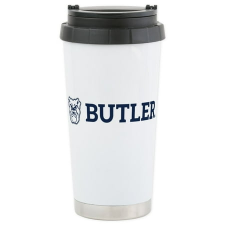 CafePress - Butler Bulldog - Stainless Steel Travel Mug, Insulated 16 oz. Coffee Tumbler