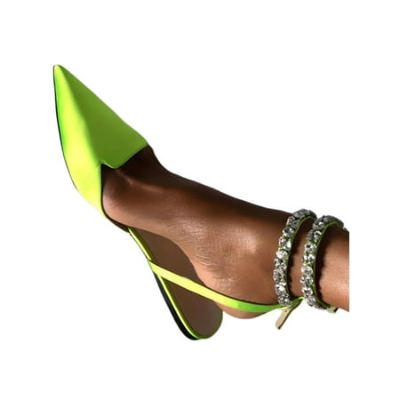 Gomelly Women s Slingback Flats Shoes Pointed Toe Ankle Strap Sandals Dress Wedding Shoes Green 4.5
Gomelly Women s Slingback Flats Shoes Pointed Toe Ankle Strap Sandals Dress Wedding Shoes Green 4.5