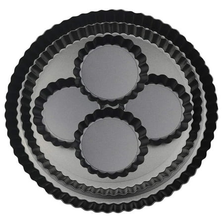 Mini Tart Pans with Removable Bottom Quiche Pan with Non-Stick Coating Rugged Carbon Steel Pie Pan for Cooking Party
Mini Tart Pans with Removable Bottom Quiche Pan with Non-Stick Coating Rugged Carbon Steel Pie Pan for Cooking Party