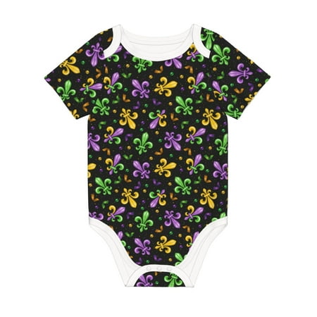 Matuu Mardi Gras Carnival4 for Baby Short-Sleeve Bodysuit Soft Cotton Comfortable and Breathable Perfect for Newborns and Infants
Matuu Mardi Gras Carnival4 for Baby Short-Sleeve Bodysuit Soft Cotton Comfortable and Breathable Perfect for Newborns and Infants