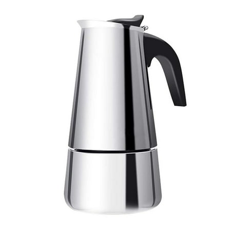Eagle Beak Design Moka Pot Portable Stainless Steel Coffee Pot Coffee Maker Pot for All Kinds of Stoves
Eagle Beak Design Moka Pot Portable Stainless Steel Coffee Pot Coffee Maker Pot for All Kinds of Stoves