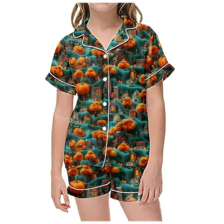 Baby Girl Fall Outfits 2 Piece Sets Pajamas for Kids Children Graphic Print Short Sleeve Button Shirt Shorts Pajama Set Tops Girls (Orange 110 2-3 Years)
Baby Girl Fall Outfits 2 Piece Sets Pajamas for Kids Children Graphic Print Short Sleeve Button Shirt Shorts Pajama Set Tops Girls (Orange 110 2-3 Years)