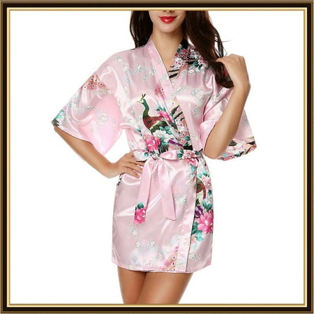 QWANG Women Simulation Silk Print Bride Robe Fashion Gown Bath Robe Lingerie Sleepwear
QWANG Women Simulation Silk Print Bride Robe Fashion Gown Bath Robe Lingerie Sleepwear