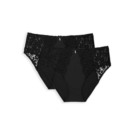 Smart & Sexy Women s Signature Lace High Waisted Panty 2-Pack Style-SA1380