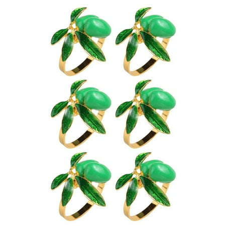 Lemon Napkin Ring 6 Gold Napkin Ring Holder for Wedding for Table Decor Green
Lemon Napkin Ring 6 Gold Napkin Ring Holder for Wedding for Table Decor Green