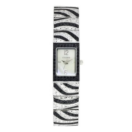 Elgin Women's Zebra Accented Crystal Watch