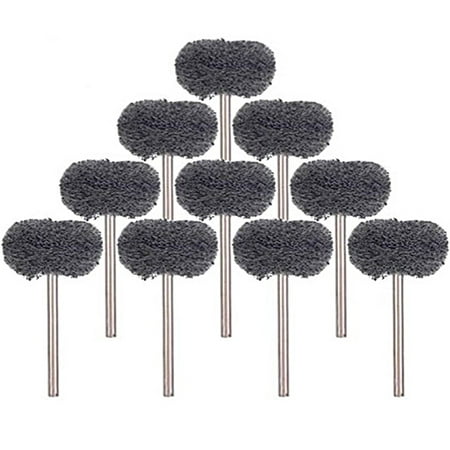 10Pcs Abrasive Wheels 22mm Wear Resistant Buffing Wheel 3mm Shank T Shape Polishing Wheel Assortment Rotary Tool Accessories for Deburring Polishing Grinding
10Pcs Abrasive Wheels 22mm Wear Resistant Buffing Wheel 3mm Shank T Shape Polishing Wheel Assortment Rotary Tool Accessories for Deburring Polishing Grinding