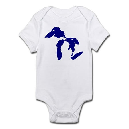 CafePress - Great Lakes Infant Bodysuit - Baby Light Bodysuit