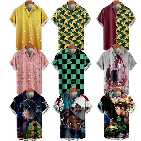 MLFU Demon Slayer Mens Shirt Short Sleeve Button Down Classic Polyester Hawaii Shirts Relaxed-Fit Blouses Plus Size Men
MLFU Demon Slayer Mens Shirt Short Sleeve Button Down Classic Polyester Hawaii Shirts Relaxed-Fit Blouses Plus Size Men