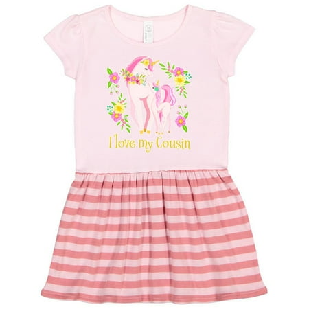 Inktastic I Love My Cousin Unicorn with Pink and Yellow Flowers Gift Toddler Girl Dress
Inktastic I Love My Cousin Unicorn with Pink and Yellow Flowers Gift Toddler Girl Dress