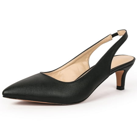 DADAWEN Women s Pointed toe Slingback Kitten Heel Wedding Party Dress Pump Shoes for 7.5 Black
DADAWEN Women s Pointed toe Slingback Kitten Heel Wedding Party Dress Pump Shoes for 7.5 Black